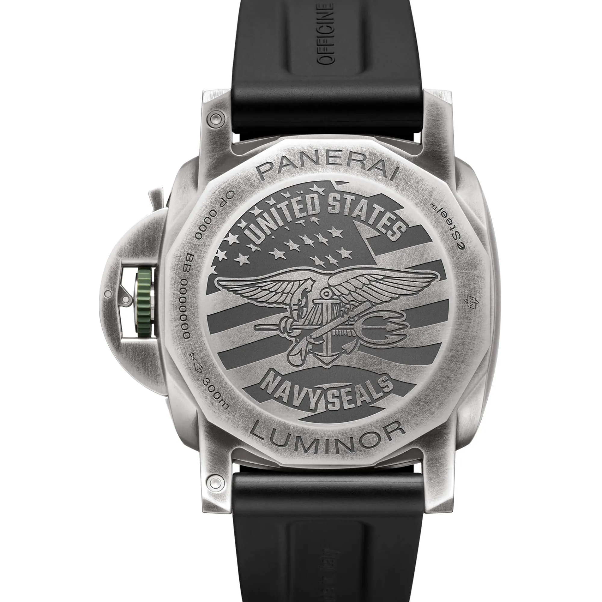 Panerai Luminor Marina Navy Seals Watch Anthracite Dial Black Rubber Strap, 44mm Hot