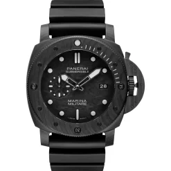 Panerai Submersible Marina Militare Carbotech™ Black Dial Watch, 47mm Clearance