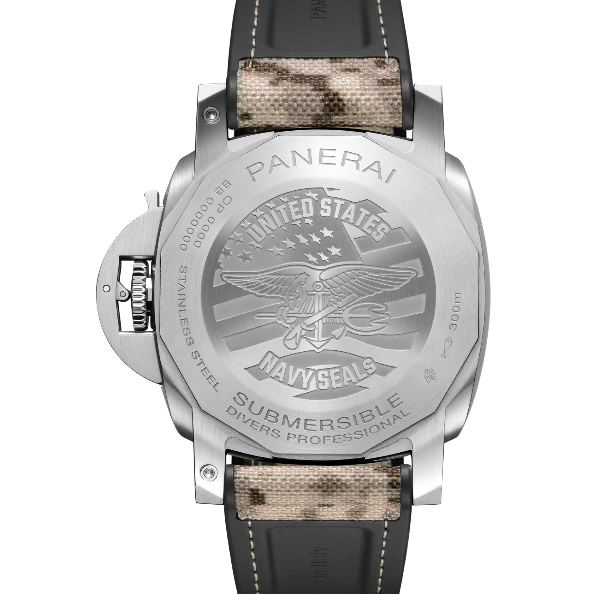 Panerai Submersible QuarantaQuattro Navy SEALs Black Dial Watch, 44mm Hot