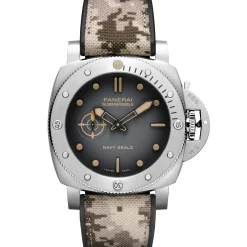 Panerai Submersible QuarantaQuattro Navy SEALs Black Dial Watch, 44mm Hot