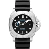 Panerai Submersible QuarantaQuattro Watch Steel Case Black Dial, 44mm New