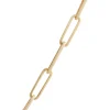 Paperclip Chain Necklace 14K, 24" Hot