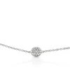 Pavé Diamond Circle Bracelet 14K Sale