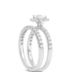 Pear-Cut Diamond Bridal Set, 14K White Gold Clearance