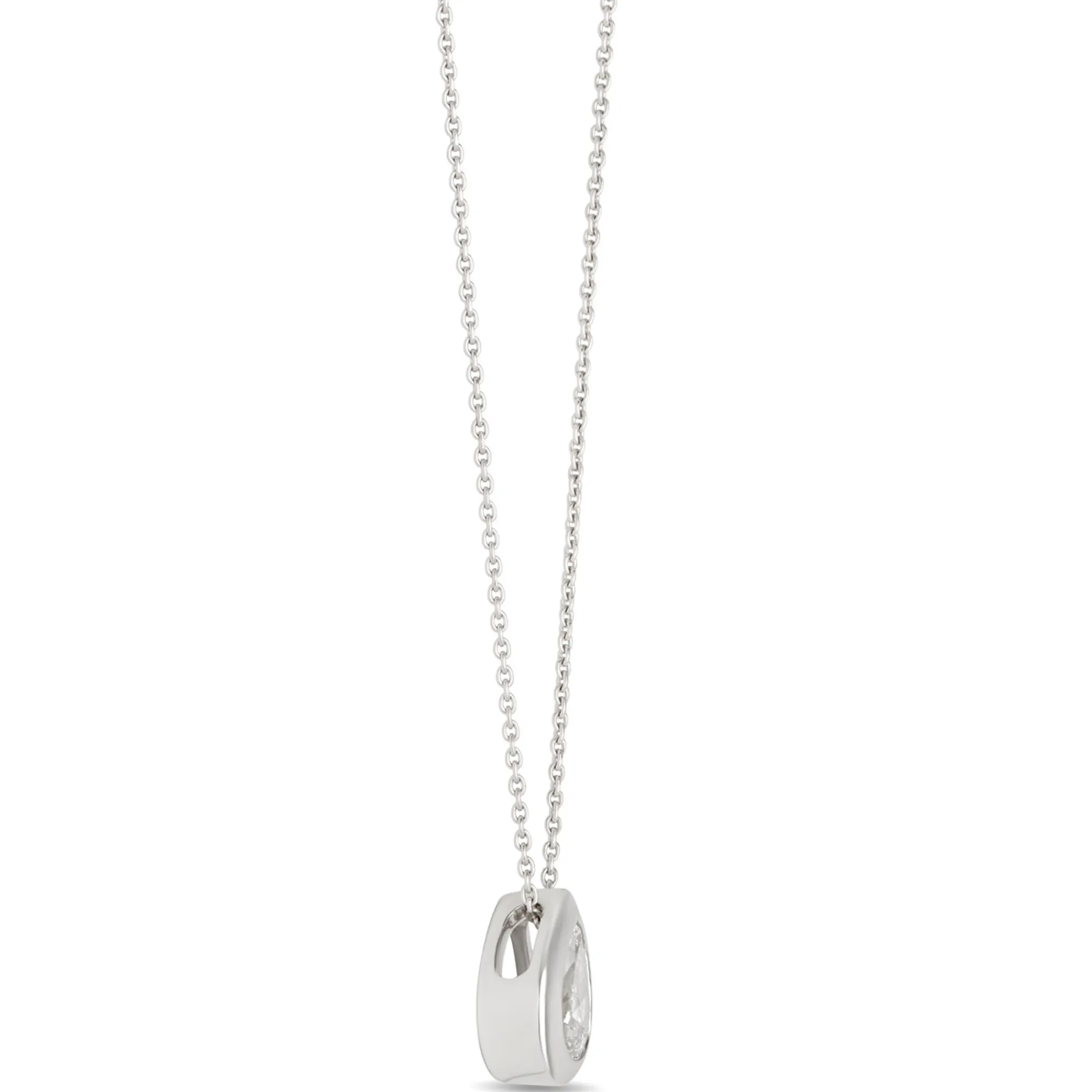 Pear Shaped Diamond Necklace, ⅓ Carat Total Weight, 14K White Gold Discount