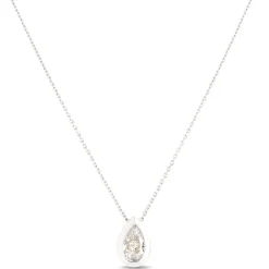 Pear Shaped Diamond Necklace, ⅓ Carat Total Weight, 14K White Gold Discount