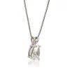 Pear Shaped Diamond Pendant, ½ Carat Total Weight, 14K White Gold Clearance