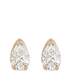 Pear-Shaped Diamond Studs, 1/2 Carat Total Weight, in 14K Yellow Gold Discount