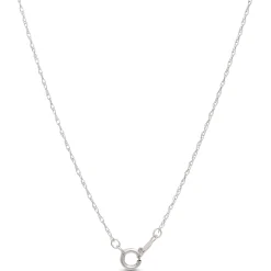 Pear Shaped Pendant with Round Diamonds, ⅓ Total Carat Weight, 14K White Gold Outlet