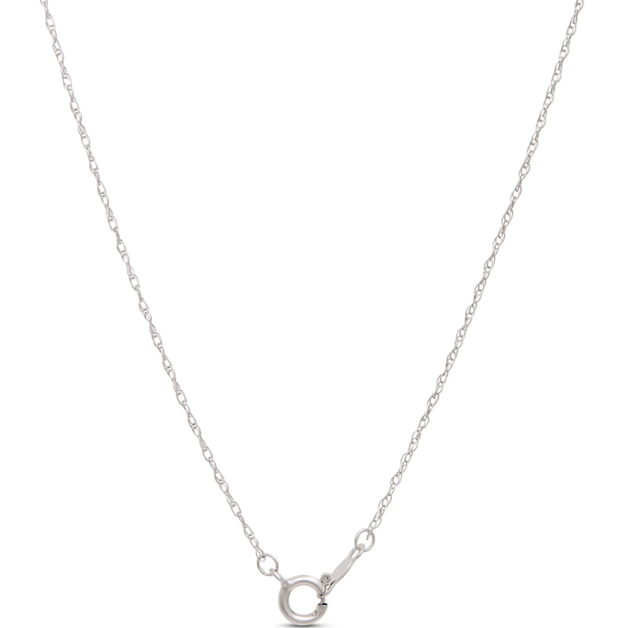 Pear Shaped Pendant with Round Diamonds, ⅓ Total Carat Weight, 14K White Gold Outlet