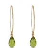 Peridot Drop Earrings 14K Best
