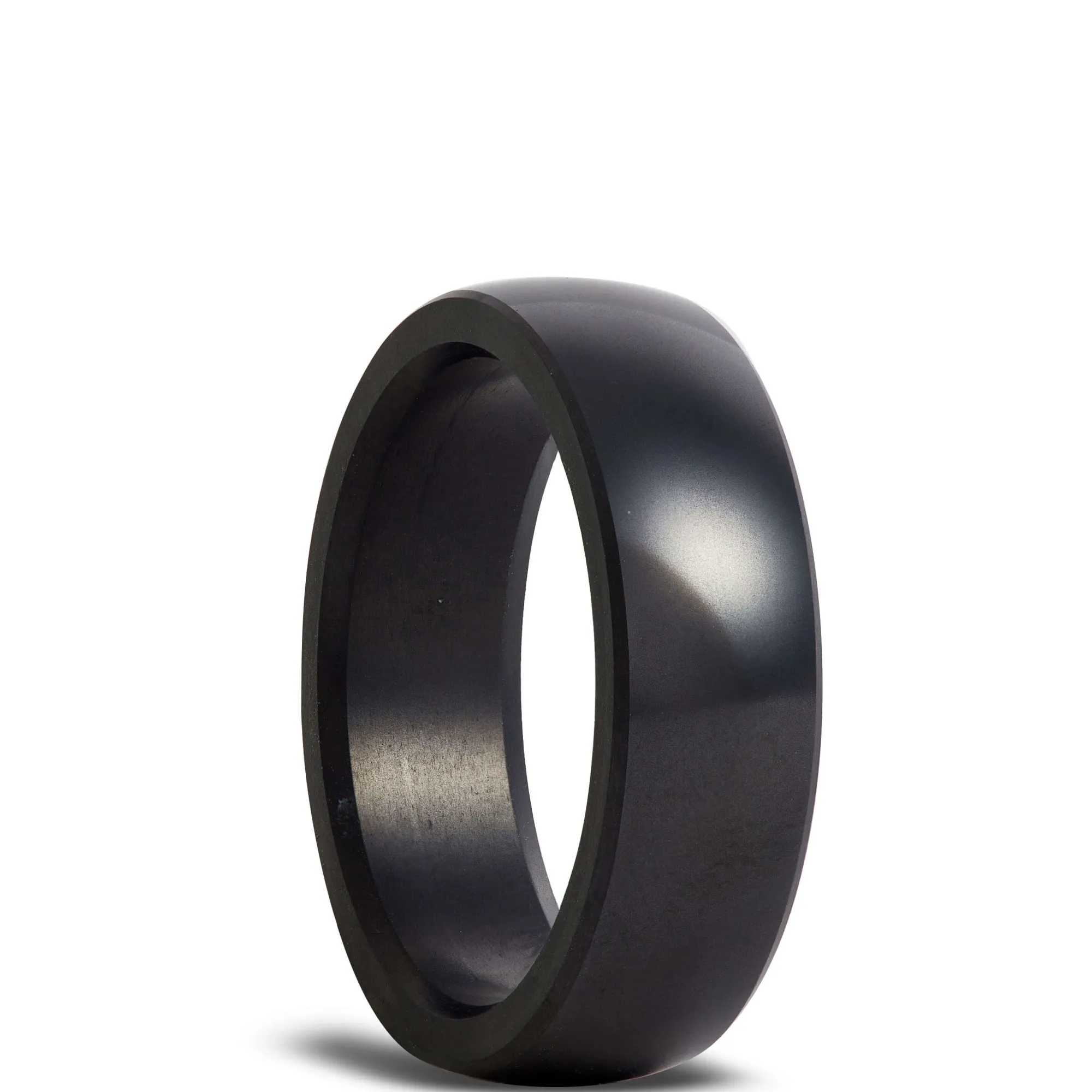Polish Dome Black Diamond Polycrystalline Band, 7mm Discount