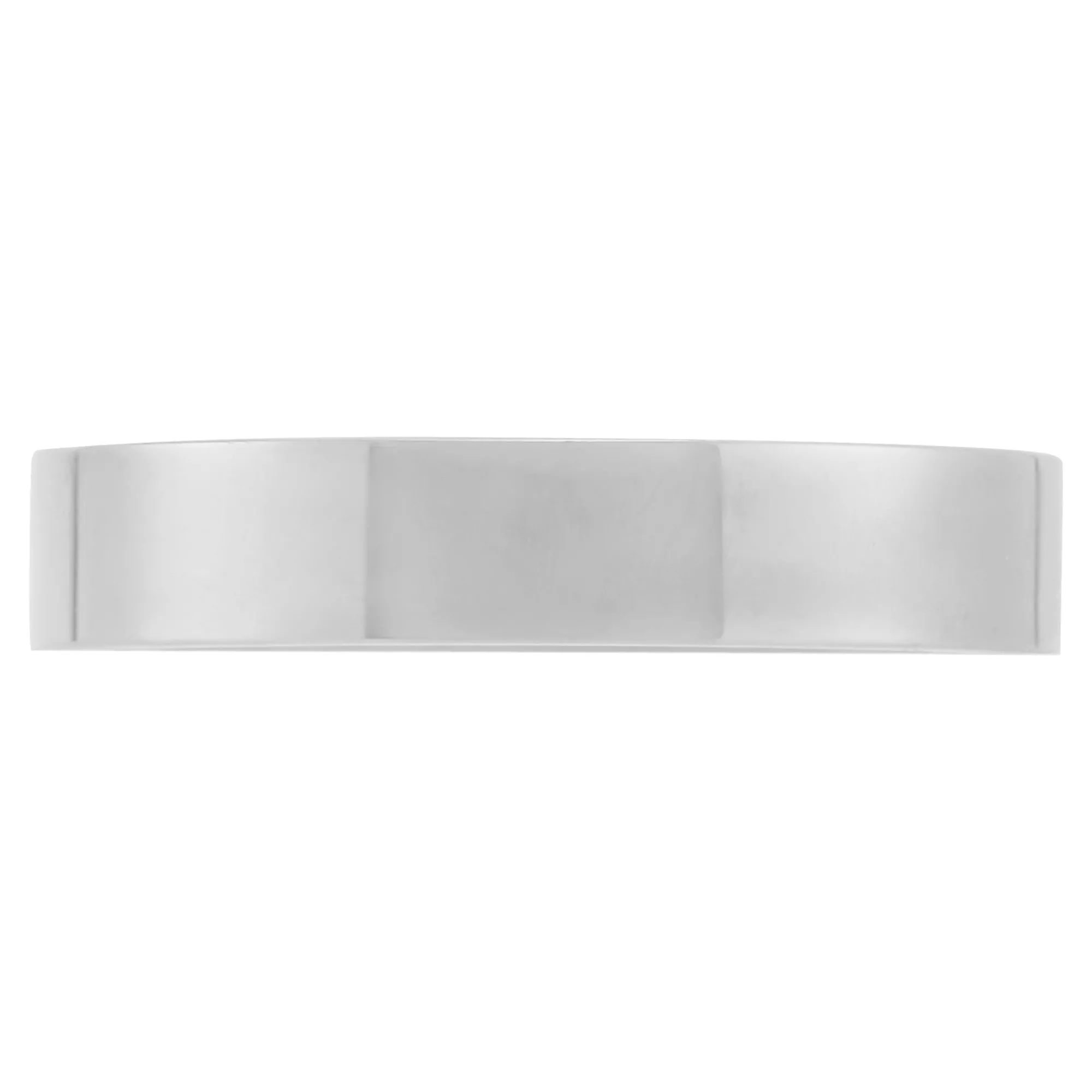 Polished Pipe Comfort Fit 4mm Band in Platinum Outlet