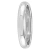 Polished Rounded Comfort Fit 3mm Band in Platinum Hot