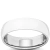 Polished Rounded Comfort Fit 6mm Band in Platinum Sale