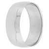 Polished Rounded 8mm Band in Platinum Outlet