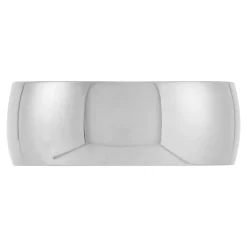 Polished Rounded 8mm Band in Platinum Outlet