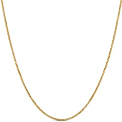 Popcorn Link Necklace with Slider Bead, 14K Yellow Gold Hot