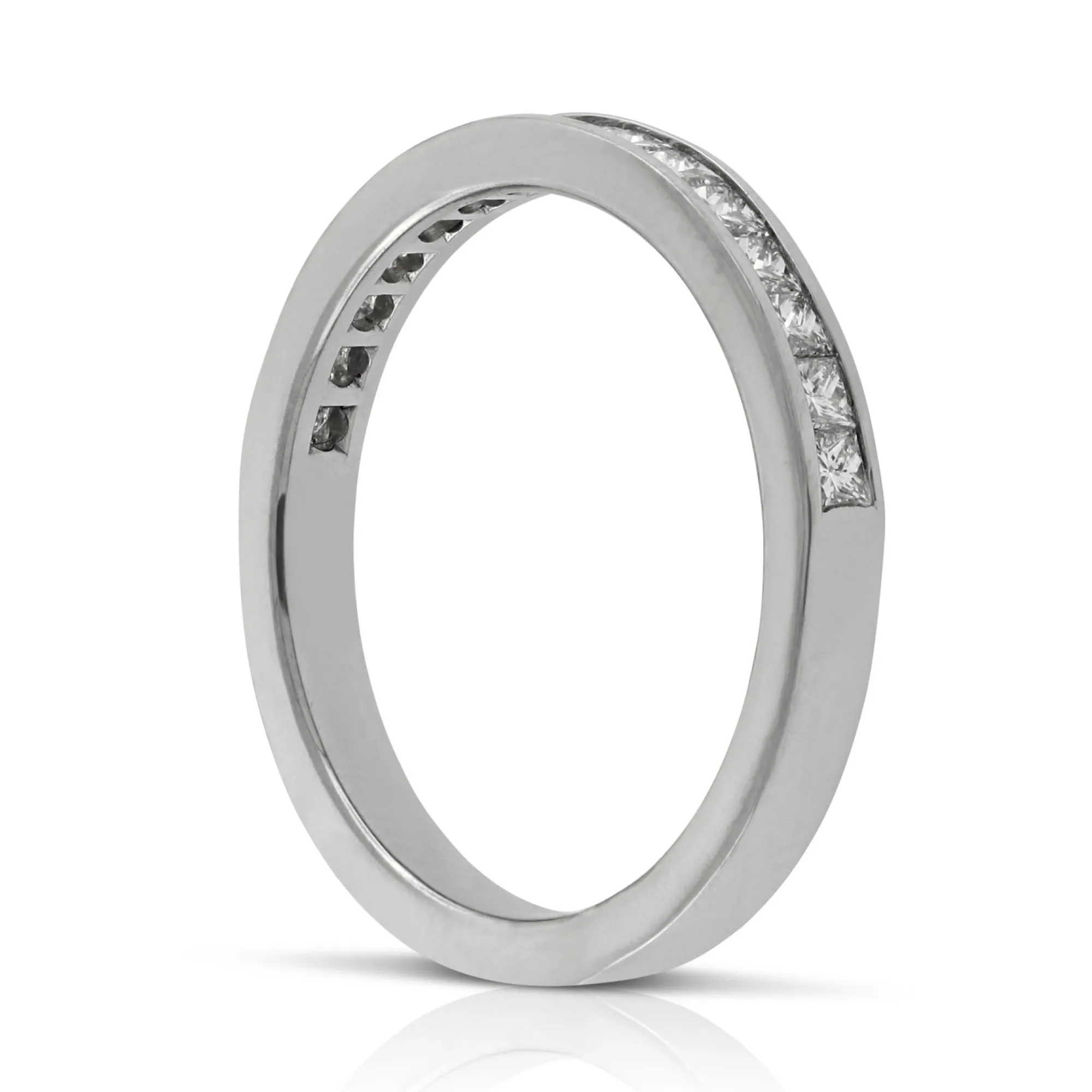 Princess Cut Diamond Band in Platinum Online