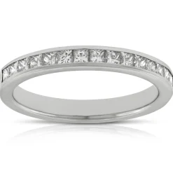 Princess Cut Diamond Band in Platinum Online