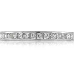Princess Cut Diamond Band in Platinum Online