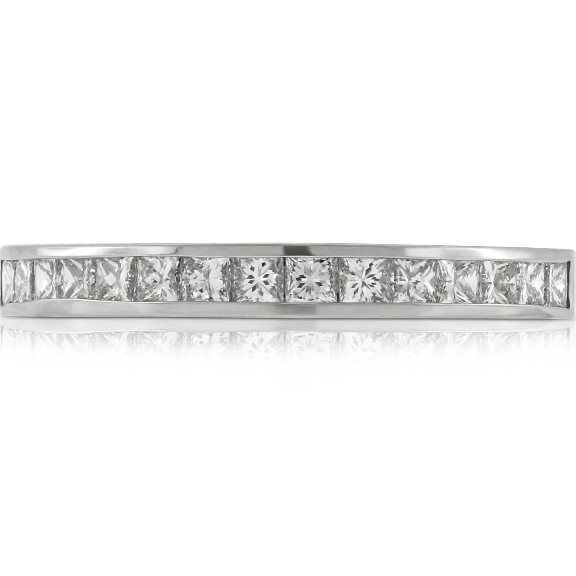 Princess Cut Diamond Band in Platinum Online