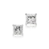 Princess Cut Diamond Solitaire Stud Earrings 14K, 3/4 ctw. Online