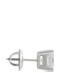 Princess Cut Diamond Studs, 2 Carat Total Weight, in 14K White Gold Online