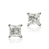 Princess Cut Diamond Studs, 1 Carat Total Weight, in 14K White Gold Outlet