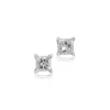 Princess Cut Diamond Studs, 1/4 Carat Total Weight, in 14K White Gold Sale