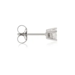 Princess Cut Diamond Studs, 1/4 Carat Total Weight, in 14K White Gold Sale