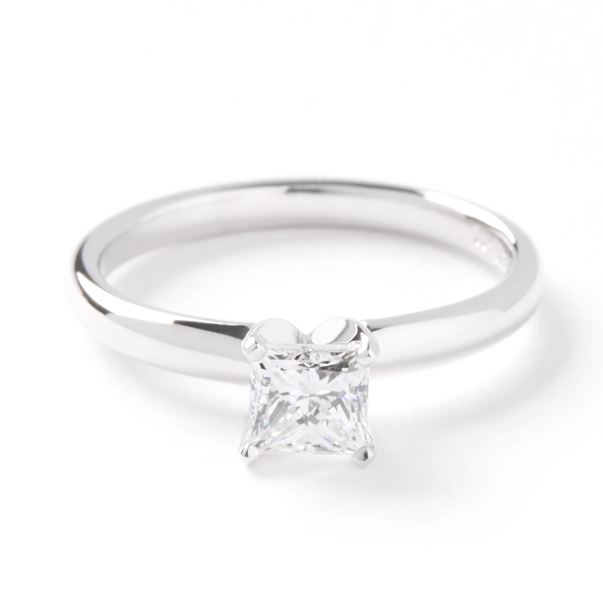 Ikuma Princess Cut Solitaire Diamond Engagement Ring, 14K White Gold Outlet