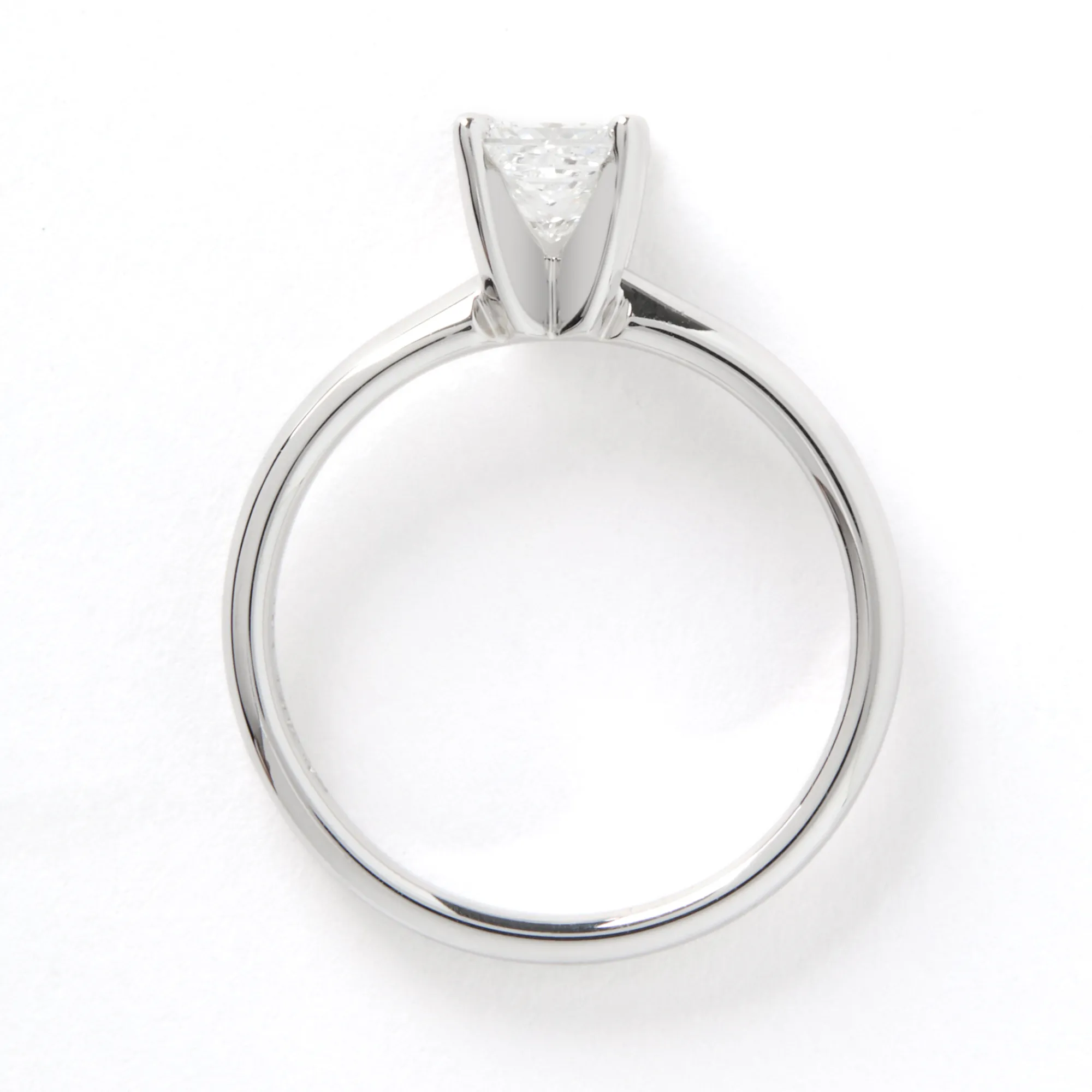 Ikuma Princess Cut Solitaire Diamond Engagement Ring, 14K White Gold Outlet