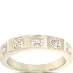 Radiant Diamond Band, 1 Carat Total Weight, 14K Yellow Gold Outlet