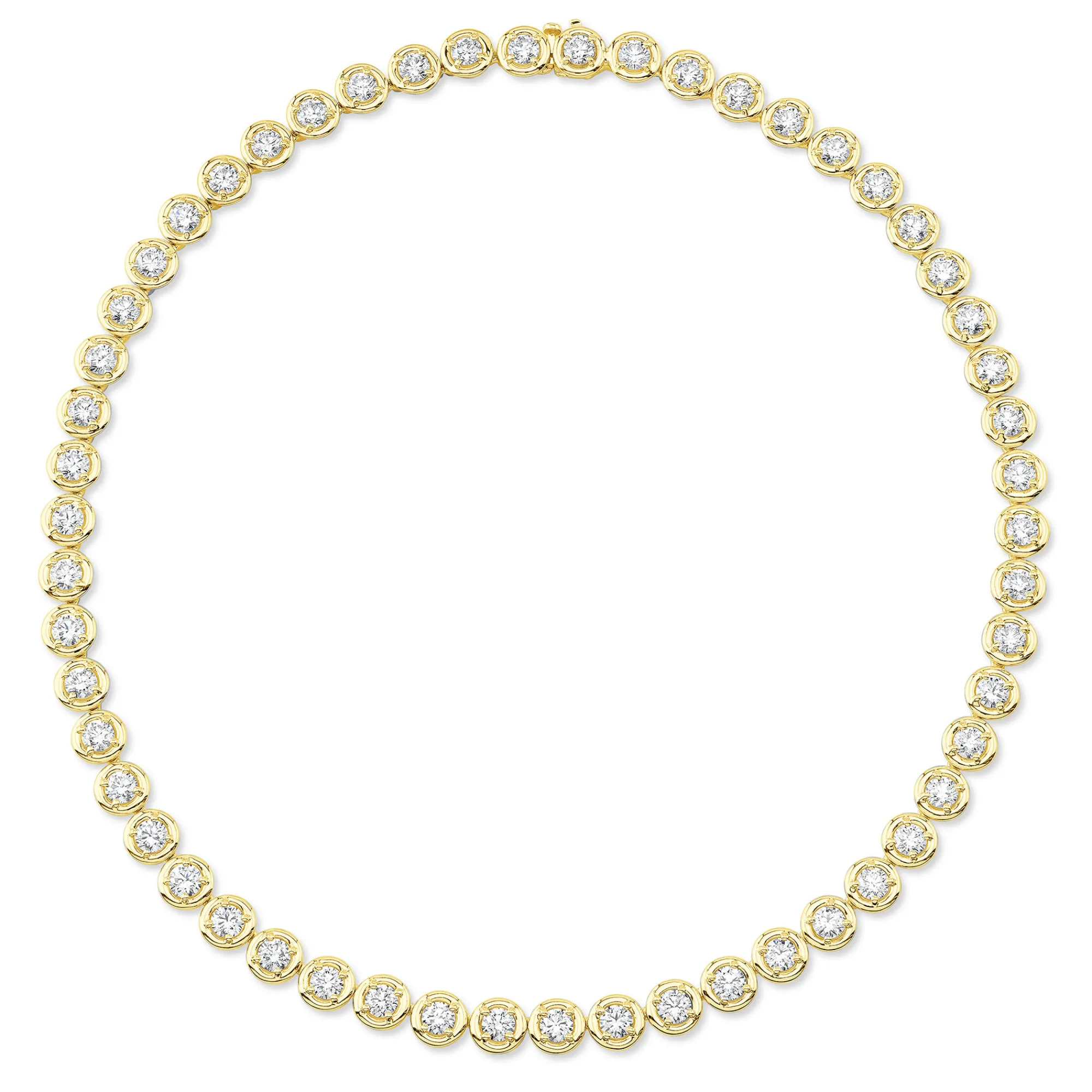 Rahaminov Diamond Choker Necklace, 18K Yellow Gold Sale