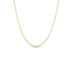 Roberto Coin Classic Bead Chain 18K Yellow Designer Gold, 18" New