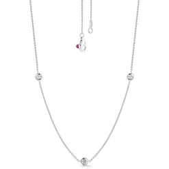 Roberto Coin Diamonds by the Inch 3-Station Diamond Necklace 18K Best