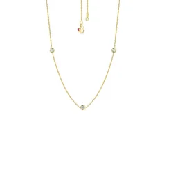 Roberto Coin Diamonds by the Inch 3-Station Diamond Necklace 18K Best
