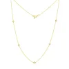 Roberto Coin Diamonds by the Inch 5-Station Diamond Necklace 18K Clearance
