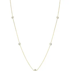 Roberto Coin Diamonds by the Inch 7-Station Diamond Necklace 18K Hot