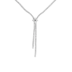 Roberto Coin 18K White Gold Love In Verona Diamond Lariat Necklace Discount