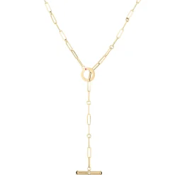 Roberto Coin 18K Yellow Designer Gold Diamond & Pink Tourmaline Toggle Closure Paperclip Necklace Sale