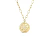Roberto Coin 18k Yellow Gold Arabesque Diamond Flower Medallion Necklace Clearance