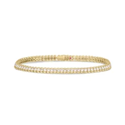 Roberto Coin 18K Yellow Gold Classic Diamond Ribbed Tennis Bracelet Online