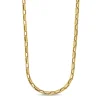 Roberto Coin 18K Yellow Gold Designer Gold Chain Alternating Fluted And Ridged Rectangular Link Chain Necklace Best