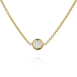 Roberto Coin 18K Yellow Gold Diamonds By The Inch Single Station Necklace Hot