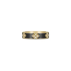 Roberto Coin 18K Yellow Gold Love In Verona Diamond And Enamel Ring Online