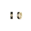 Roberto Coin 18K Yellow Gold Love In Verona Diamond And Enamel Hoop Earrings Outlet