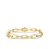 Roberto Coin 18K Yellow Gold Navarra Diamond Accents Bracelet New