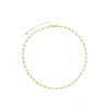 Roberto Coin 18K Yellow Gold Principessa Diamond And Flower Link Necklace